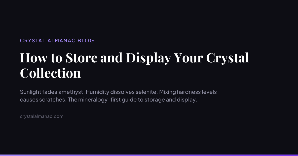 How to Store and Display Your Crystal Collection | Crystal Almanac